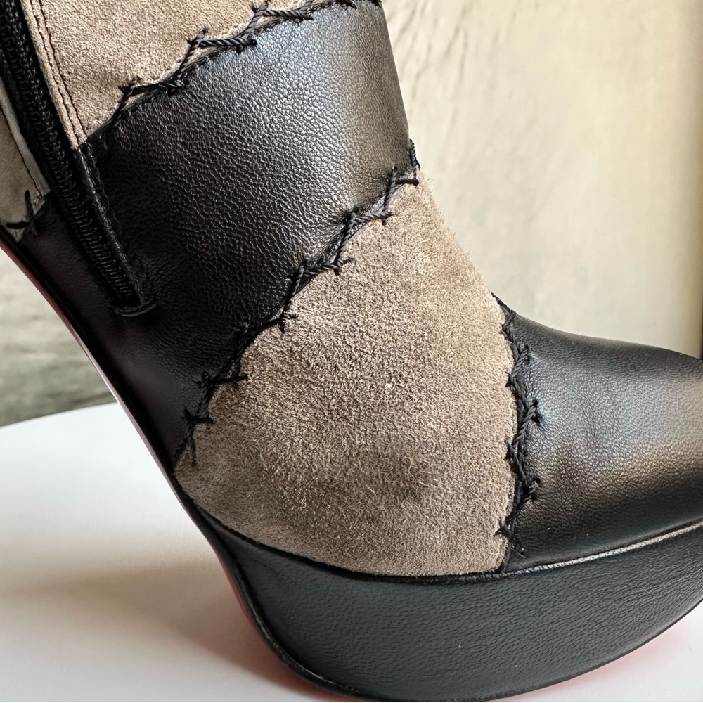 🌺CHRISTIAN LOUBOUTIN 🌺 Booty Black and Gray Platform Size : 35.5 - Picture 11 of 17
